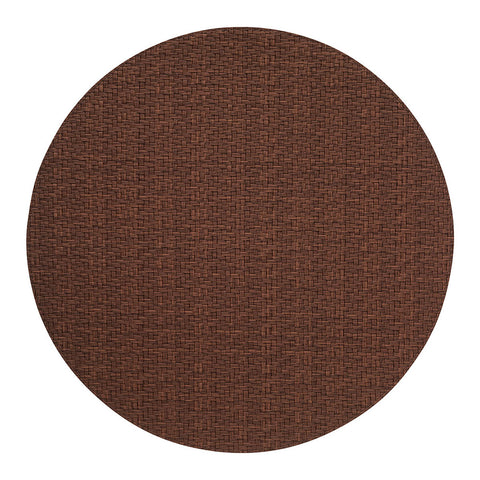 Bodrum Wicker Chocolate 15 Inch Round Placemats Set of 4