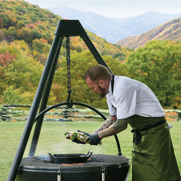 Le Creuset 12" Alpine Outdoor Collection - Square Grill Basket (Matte Black)