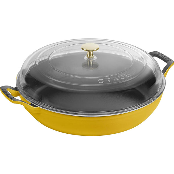 Staub 3.5-Qt Braiser With Glass Lid - Citron
