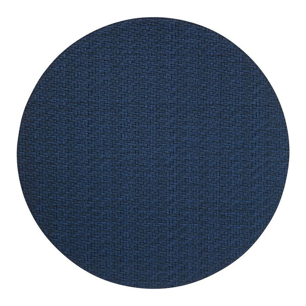 Bodrum Wicker Navy 15 Inch Round Placemats Set of 4