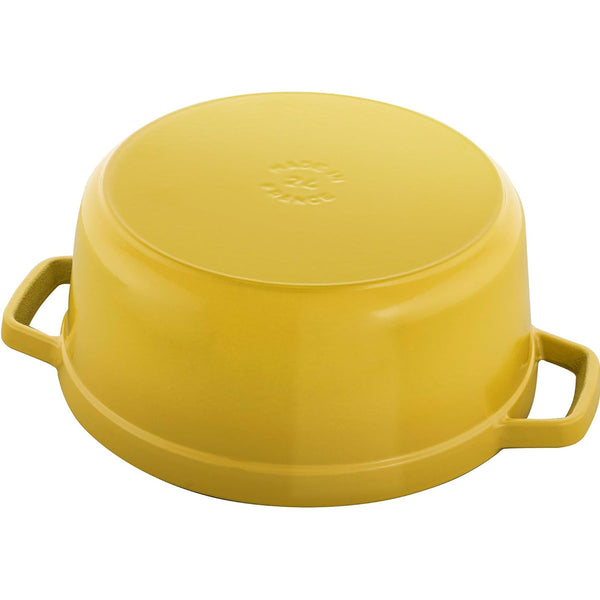 Staub Cast Iron 4-qt Round Dutch Oven - Citron