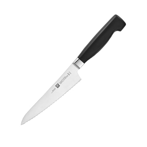 ZWILLING FOUR STAR 5.5" SERRATED PREP KNIFE