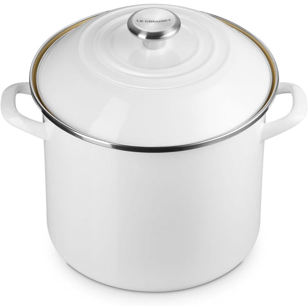 Le Creuset 10 qt. Stockpot - White