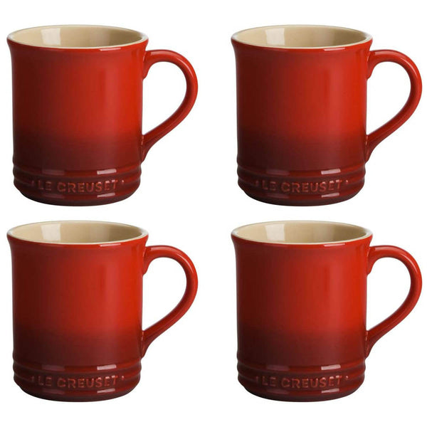 Le Creuset 14 oz. Set of 4 Mugs - Cerise
