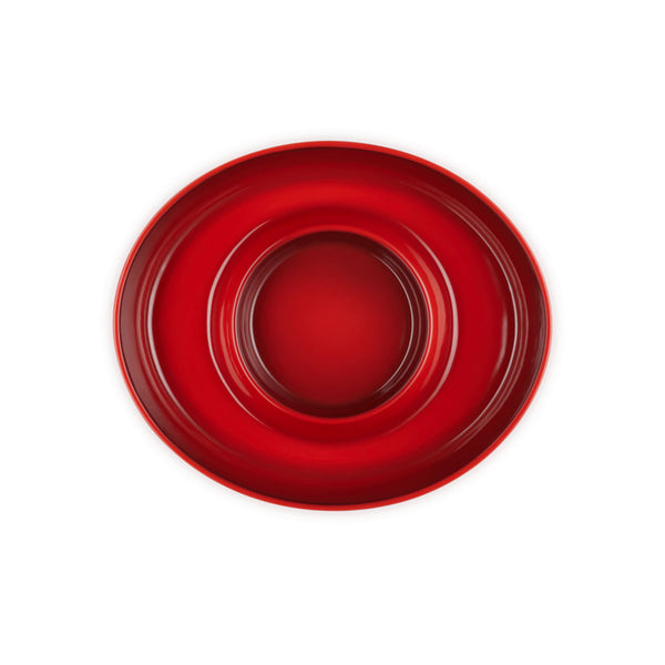 Le Creuset 13" Chip and Dip Platter - Cerise