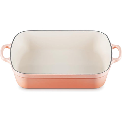 Le Creuset 5.25 qt. (11.7" x 16.8") Signature Rectangular Roaster - Peche