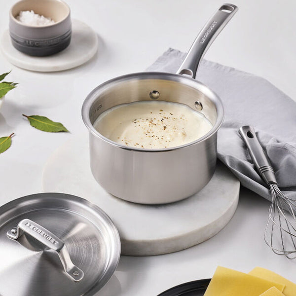 Le Creuset 2 qt. Essential Stainless Steel Saucepan