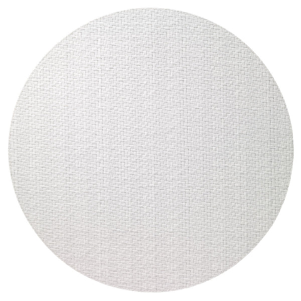 Bodrum Wicker White 15 Inch Round Placemats Set of 4