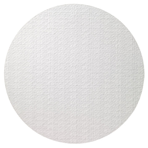 Bodrum Wicker White 15 Inch Round Placemats Set of 4