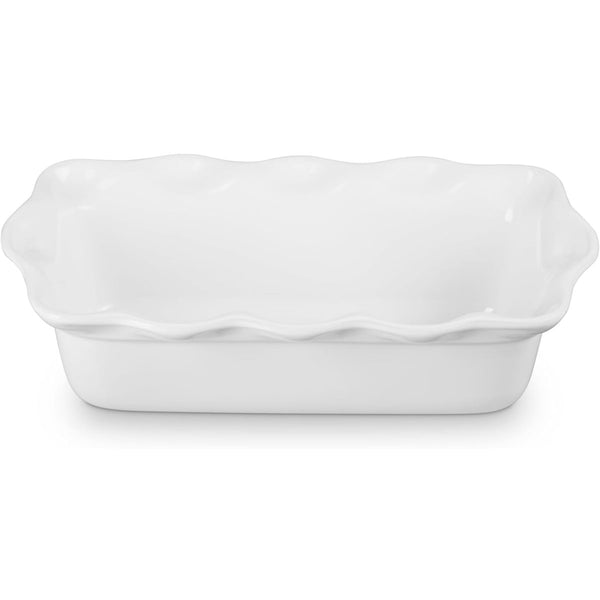 Le Creuset 9" Heritage Fluted Loaf Pan - White
