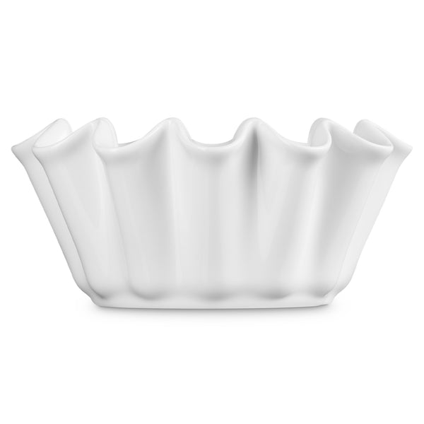 Le Creuset 1.4 QT. Ruffle Brioche Dish - White