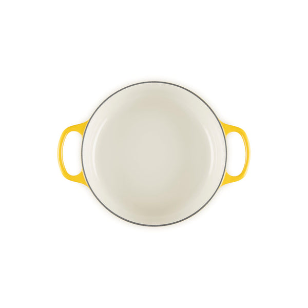LE CREUSET 3.5 QT. SIGNATURE ROUND WIDE OVEN - NECTAR SIGNATURE SS