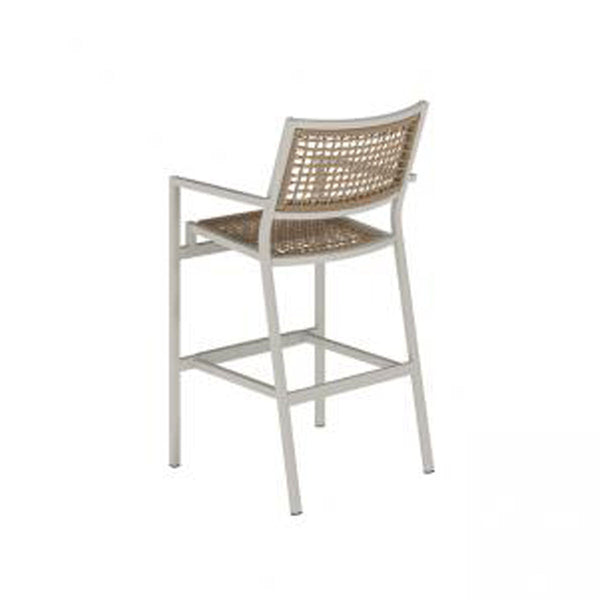Tropitone Cabana Club Rope Stationary Bar Stool, 30"