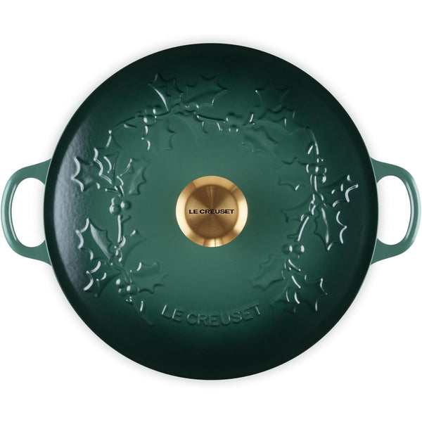 Le Creuset 4.5 qt. Traditional Round Soup Pot Holly 4.5 qt. Artichaut Sig Gold