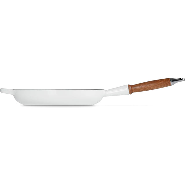 Le Creuset 10.25 in Signature Round Fry Pan 10.25 In Wood Handle White