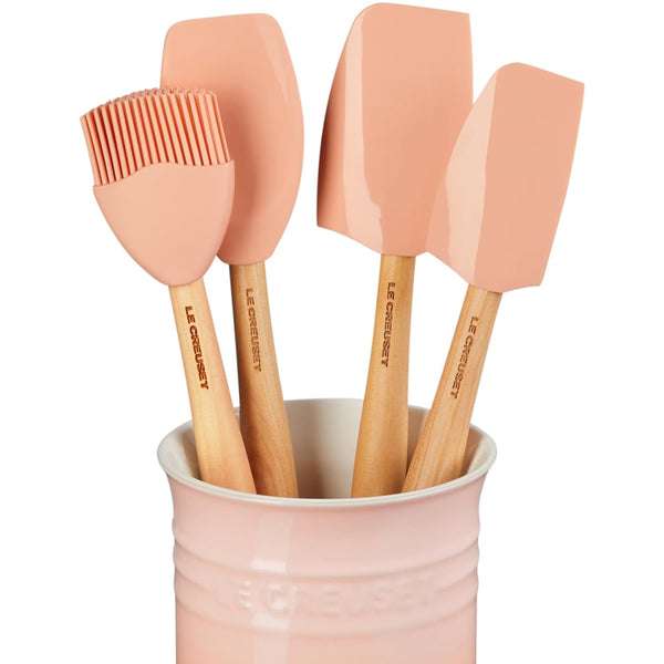 Le Creuset N/A Craft Series 5-Piece Utensil Set with Crock - Peche