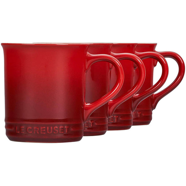 Le Creuset 14 oz. Set of 4 Mugs - Cerise