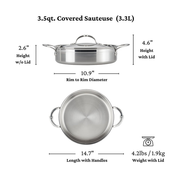 Hestan ProBond Forged 3.5qt Covered Saute (26cm)