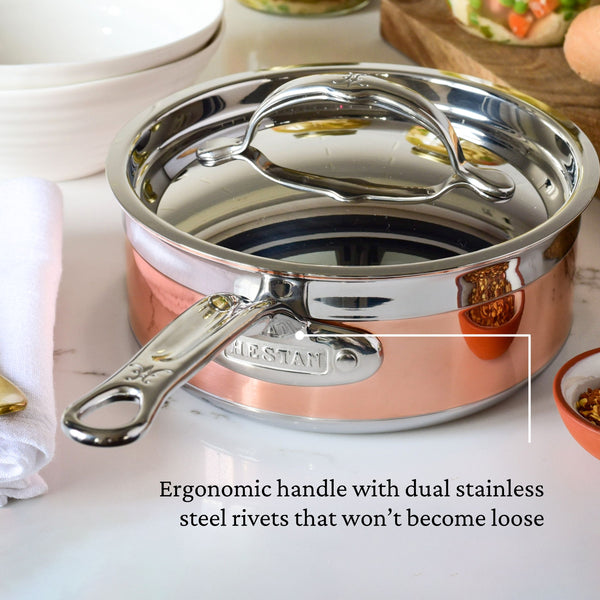 Hestan CopperBond 1.5 qt Covered Saucepan -SMALL (16cm)