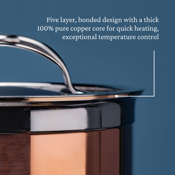 Hestan CopperBond 6 qt Covered Stockpot (24cm)