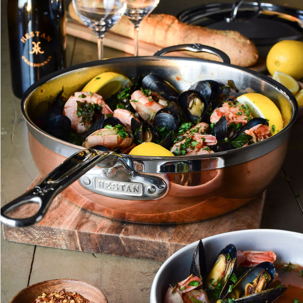 Hestan CopperBond 5qt Covered Essential Pan w/helper handle (28cm)