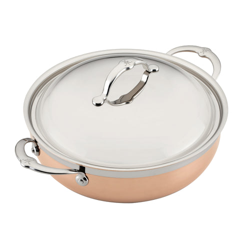 Hestan CopperBond 5.0qt Dutch Oven w/Dome Lid (28cm)