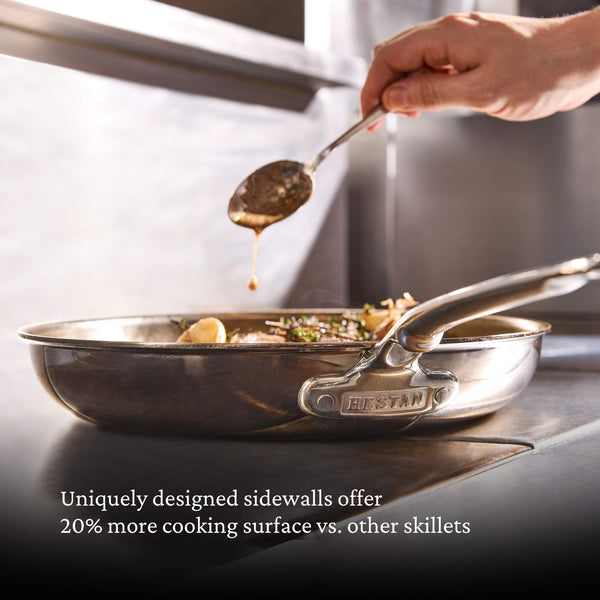 Hestan  Probond LUXE 3Pc Stainless Steel Skillet Set: 8.5, 11, & 12.5" Skillets