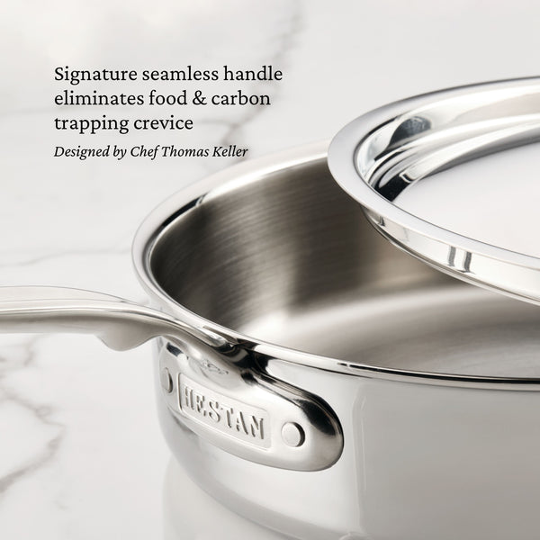 Hestan Probond LUXE 3.5Qt Covered Sauté Pan W/Helper Handle (26Cm)