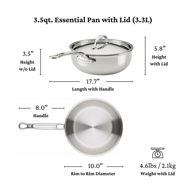Hestan Probond Luxe 3.5Qt Covered Essential Pan (24Cm)