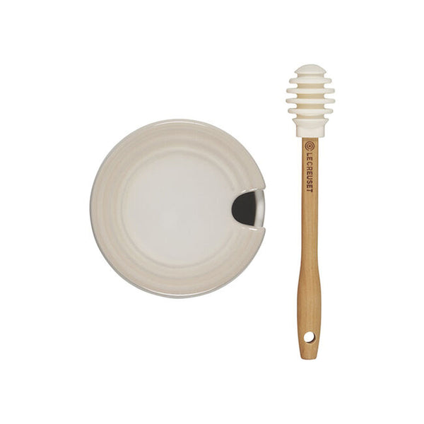 Le Creuset 14 oz. Signature Honey Pot w/ Dipper - Meringue