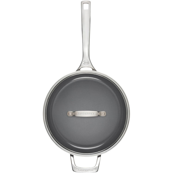 Le Creuset Essential Non-Stick Ceramic Saute Pan Glass Lid 4.25 Qt