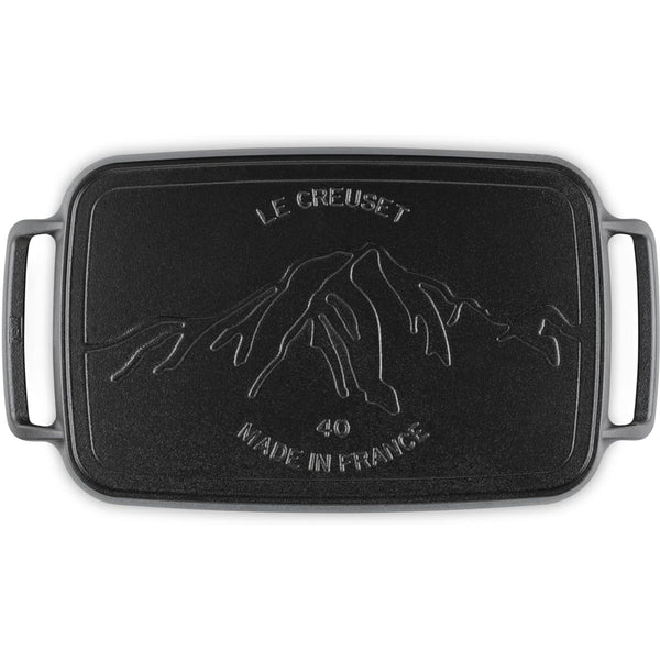 Le Creuset Alpine Collection 11.75" Alpine Outdoor Rectangular Griddle - Matte Black