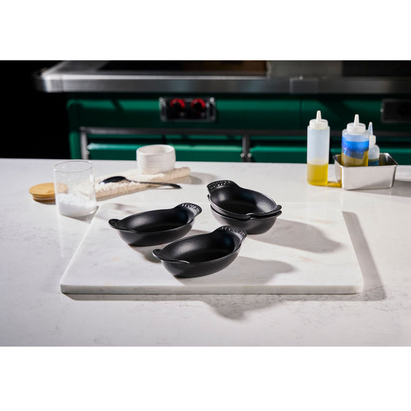 Le Creuset Gourmand Collection 0.3 QT.  Mini Oval Baker, Set of 4