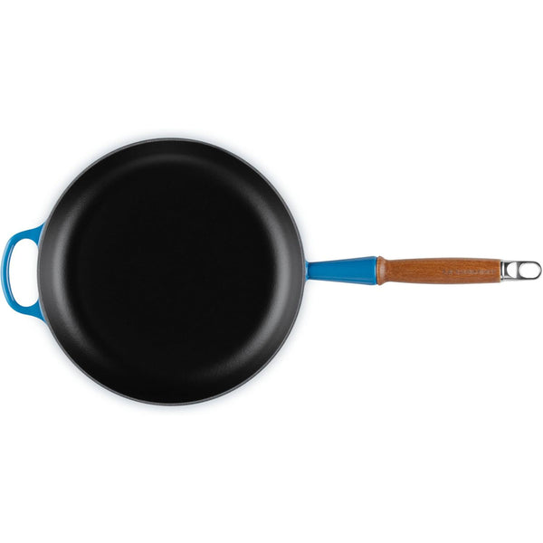 Le Creuset 10.25 in Signature Round Fry Pan 10.25 In Wood Handle Marseille