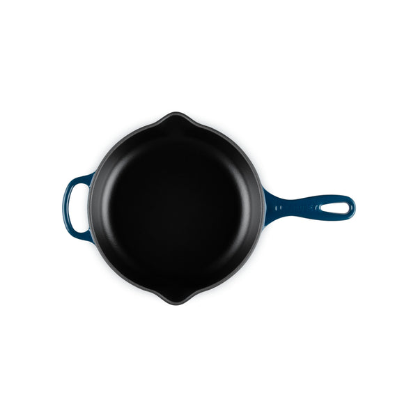 LE CREUSET 10.25" SIGNATURE IRON HANDLE SKILLET  - NUIT