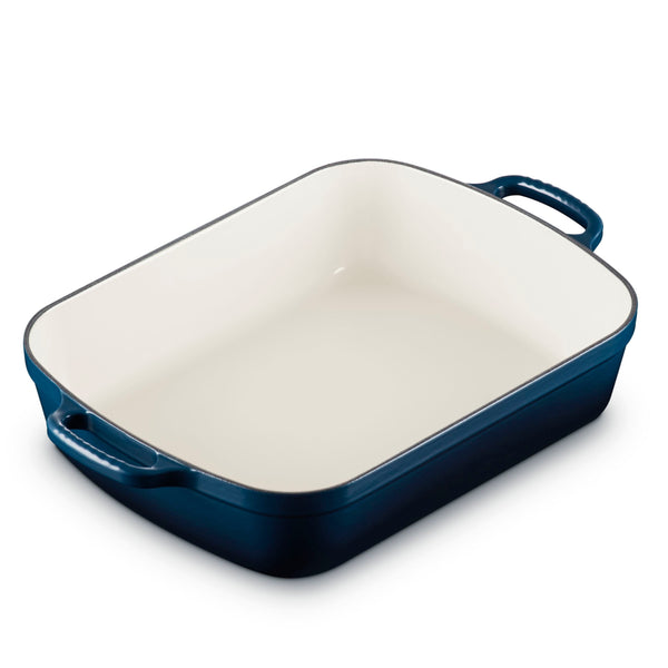 LE CREUSET 5.25 QT. (9.8" X
13") SIGNATURE RECTANGULAR ROASTER  - NUIT
