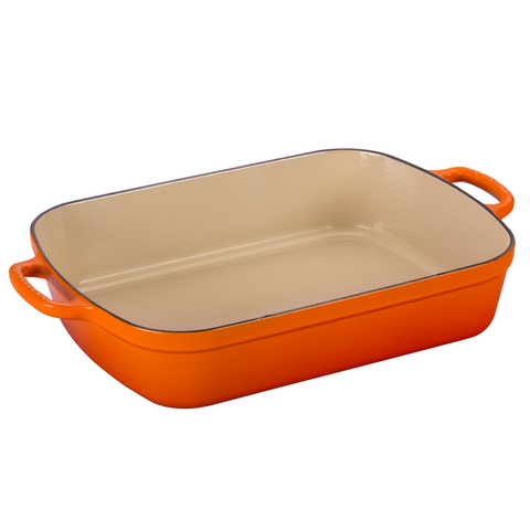 LE CREUSET 5.25-QUART SIGNATURE ROASTER - FLAME