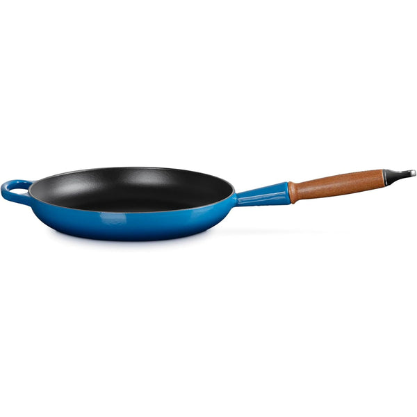 Le Creuset 10.25 in Signature Round Fry Pan 10.25 In Wood Handle Marseille