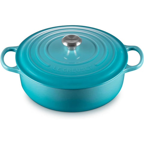 Le Creuset 6.75 qt. Signature Round Wide Oven - Caribbean