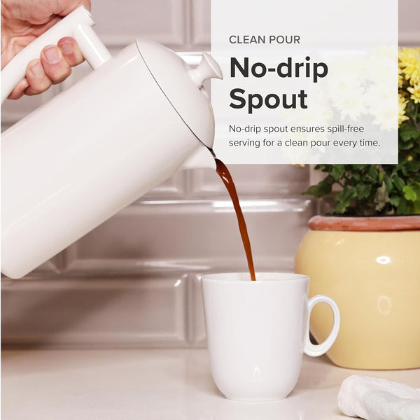 Frieling French Press, Snow White, 34 fl. oz.