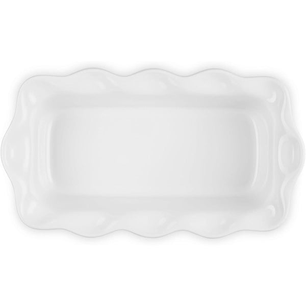 Le Creuset 9" Heritage Fluted Loaf Pan - White