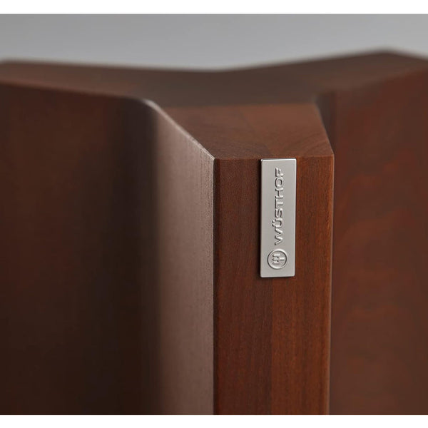 Wusthof  Knife Storage 6-Slot 3 Point Knife Block, Magnetic, Heat-Treated Beech