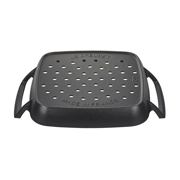 Le Creuset 12" Alpine Outdoor Collection - Square Grill Basket (Matte Black)