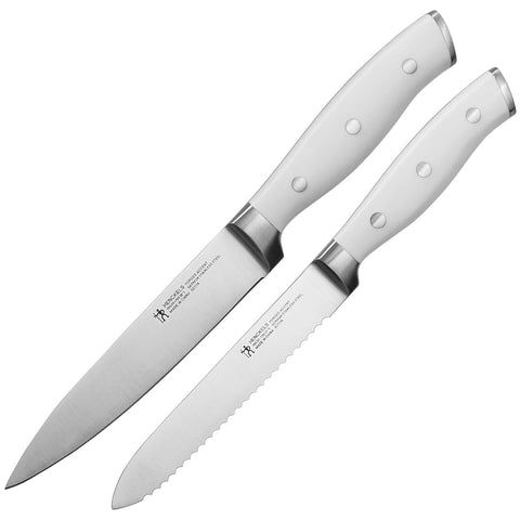 Henckels Forged Accent 2Pc Utility Set- White Handle