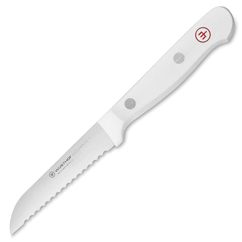 Wusthof Gourmet White 3" Paring Knife, Serrated