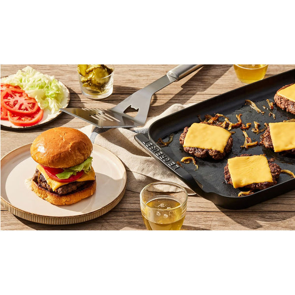 Le Creuset Alpine Collection 11.75" Alpine Outdoor Rectangular Griddle - Matte Black