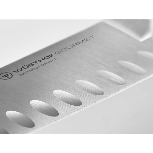 Wusthof Gourmet White 5" Santoku, Hollow Edge