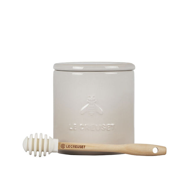 Le Creuset 14 oz. Signature Honey Pot w/ Dipper - Meringue
