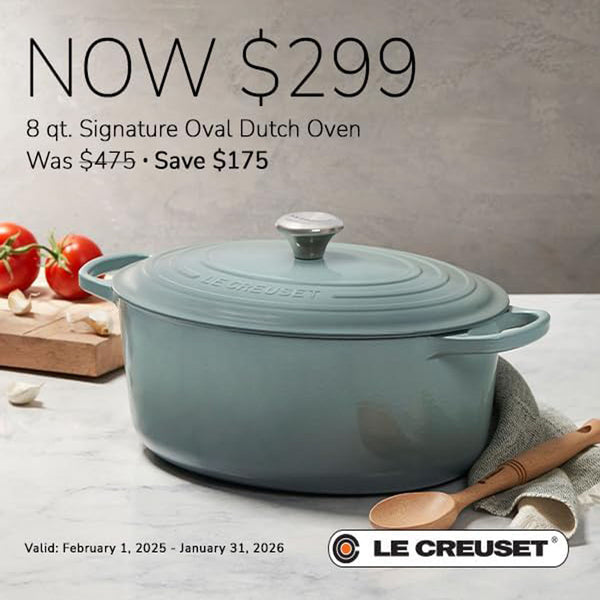 Le Creuset 8 qt. Signature Oval Dutch Oven - Peche