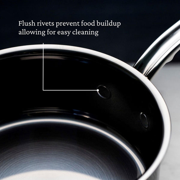 Hestan Nanobond 4-Quart Covered Saucepan With Helper Handle